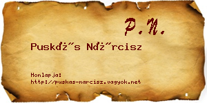 Puskás Nárcisz névjegykártya